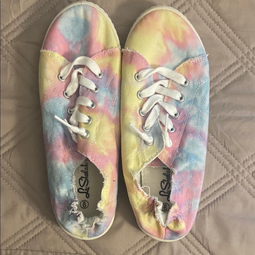 Colorful Tie-Dye Women Shoes